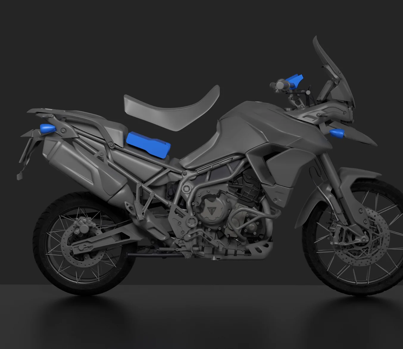Seemore Aware placement of components on the motorcycle